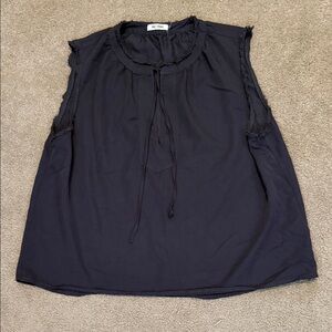 Day + Moon Navy Sleeveless Blouse